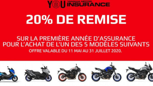 -20% sur votre assurance moto et scooter Yamaha 2020