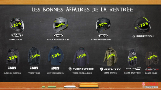 Les bonnes affaires de la rentrée