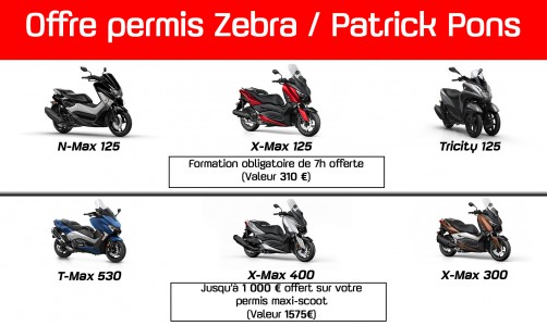 Offre permis maxi-scoot + formation 125 