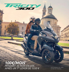 Yamaha Tricity 300 : mobilité illimitée pour 100 € par mois